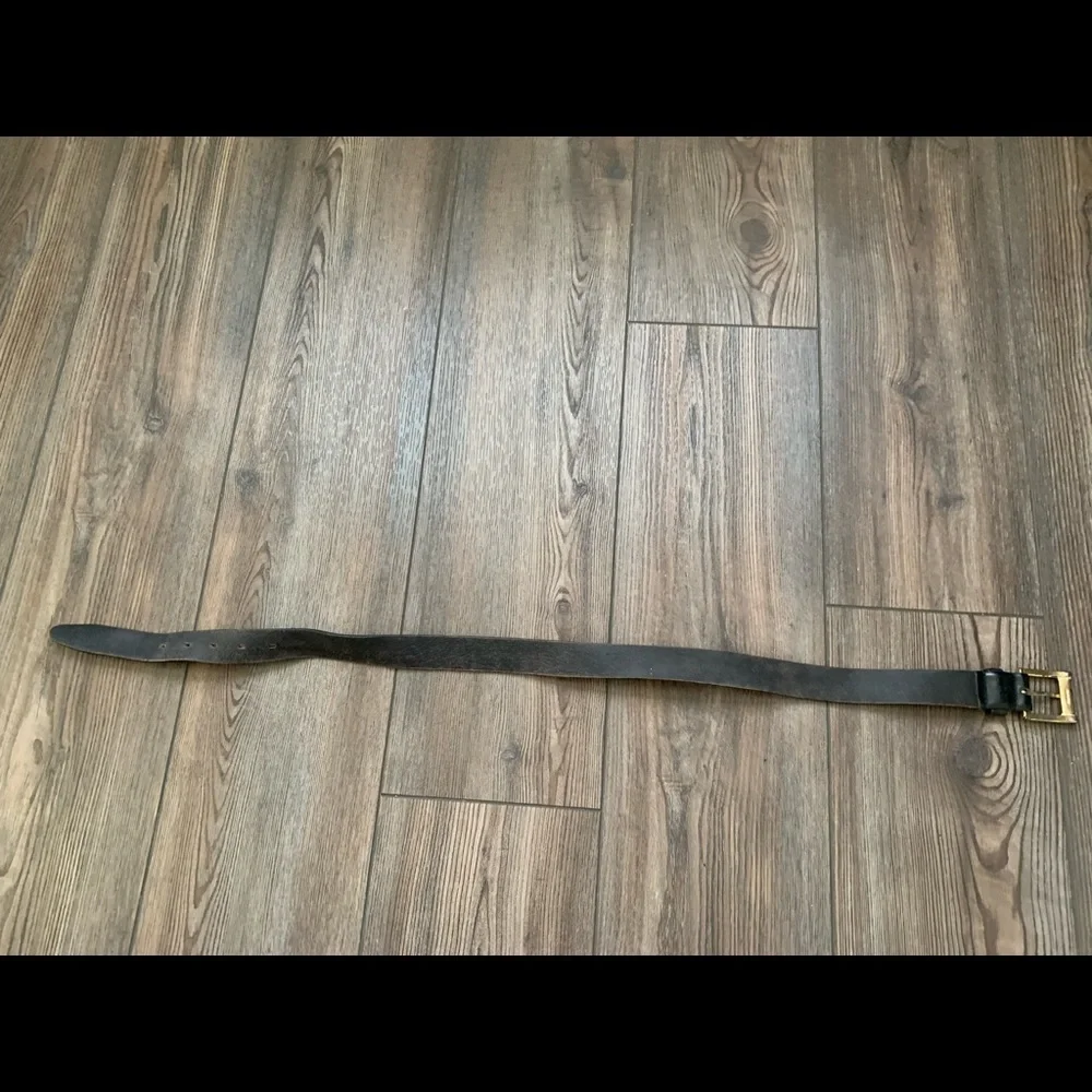 Leather belt